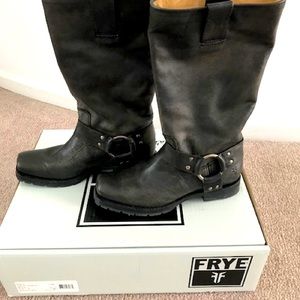 Frye Heath Harness Boots New - Black Size 7.5